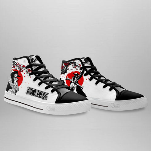 Dracule Mihawk High Top Shoes Anime OP Sneakers Japan Style