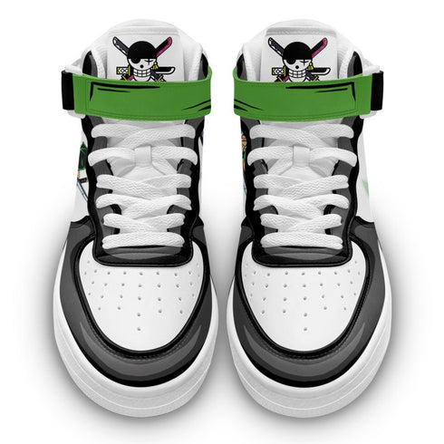 Zoro Sneakers Air Mid OP Custom Anime Shoes
