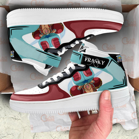 Franky Sneakers Air Mid OP Custom Anime Shoes