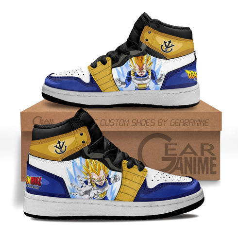Vegeta Super Saiyan Kids Sneakers Custom DB Anime Shoes For Kids
