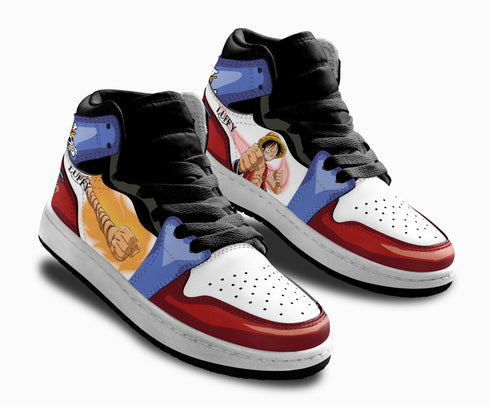 Monkey D Luffy Kids Sneakers Custom OP Anime Shoes For Kids