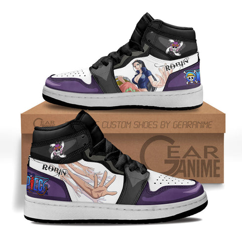 Nico Robin Kids Sneakers Custom Op Anime Schuhe für Kinder