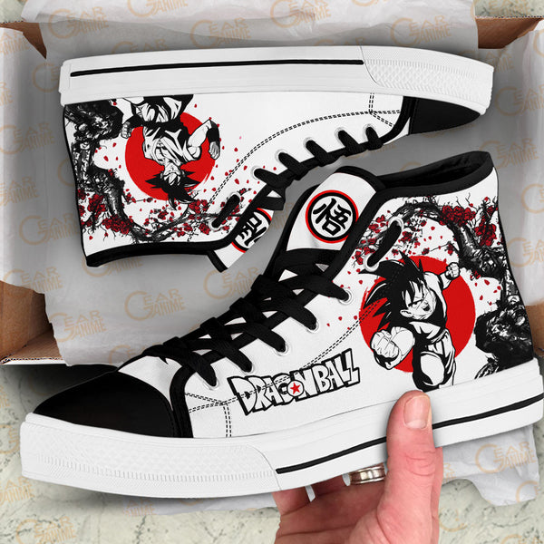 Goku High Top Shoes Custom Dragon Ball Anime Sneakers Japan Style