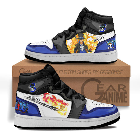 Sabo Kids Sneakers Custom OP Anime Shoes For Kids