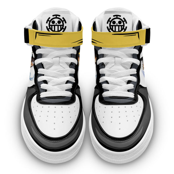 Trafagar Law Sneakers Air Mid Custom OP Anime Shoes
