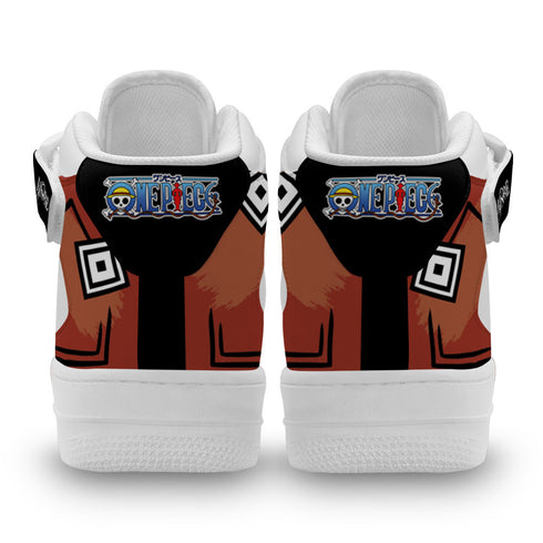 Jinbe Sneakers Air Mid Custom OP Anime Shoes