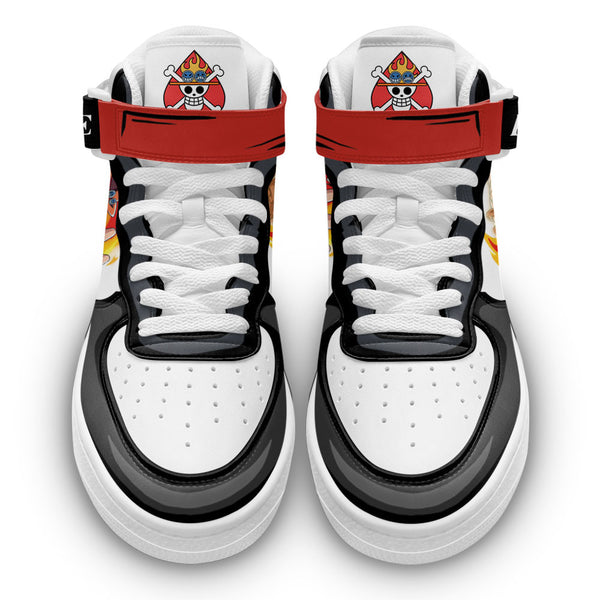 Ace Sneakers Air Mid OP Custom Anime Shoes