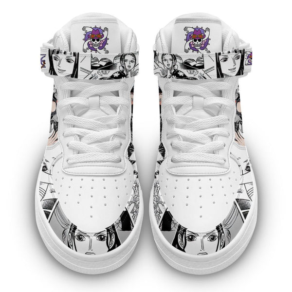Nico Robin Sneakers Air Mid OP Custom Anime Shoes Mix Manga