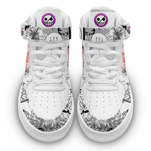 Doflamingo Sneakers Air Mid OP Custom Anime Shoes Mix Manga