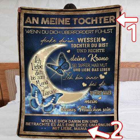 Divesart - Decke von Mutter zu Tochter - "Meine Ewigkeit ist in dir"