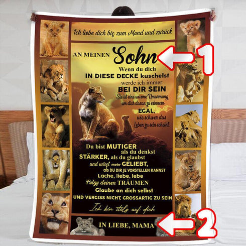 Divesart - Decke von Mutter zu Sohn - "Wer auch immer du bist, du bist mein Kind!"