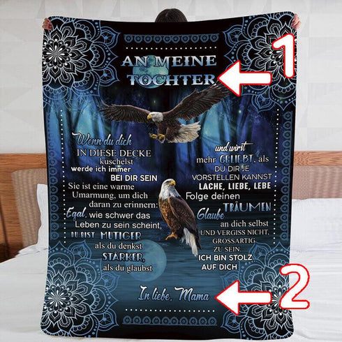 Divesart - Decke von Mutter zu Tochter - "Adlerflügel"
