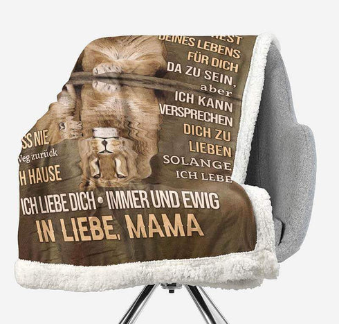 Divesart - Decke von Mutter zu Tochter - "Wie schön, dass du neben mir bist"