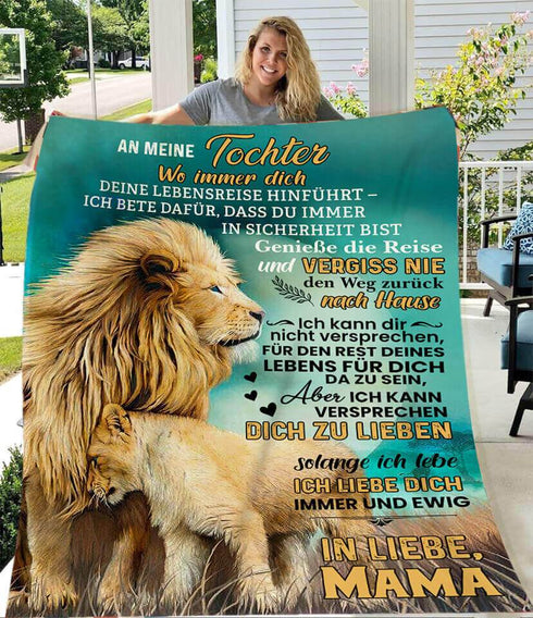 Divesart - Decke von Mutter zu Tochter - "Einheimisches Herz"