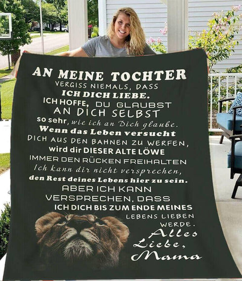 Divesart - Decke von Mutter zu Tochter - "Löwenliebe"