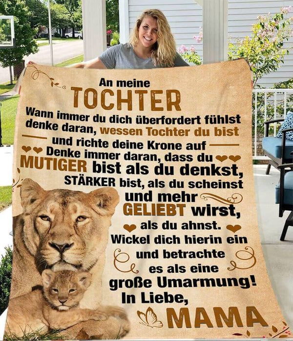 Divesart - Decke von Mutter zu Tochter - "Du bist immer in meinen Gedanken"