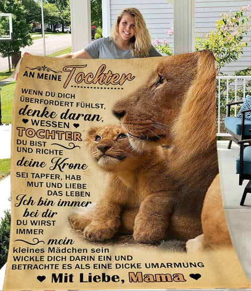 Divesart - Decke von Mutter zu Tochter - "Ein kleines flauschiges Wunder"