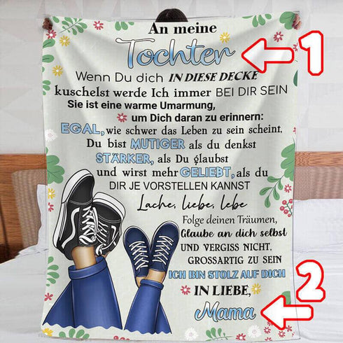 Divesart - Decke von Mutter zu Tochter - "Beste Freunde für immer"