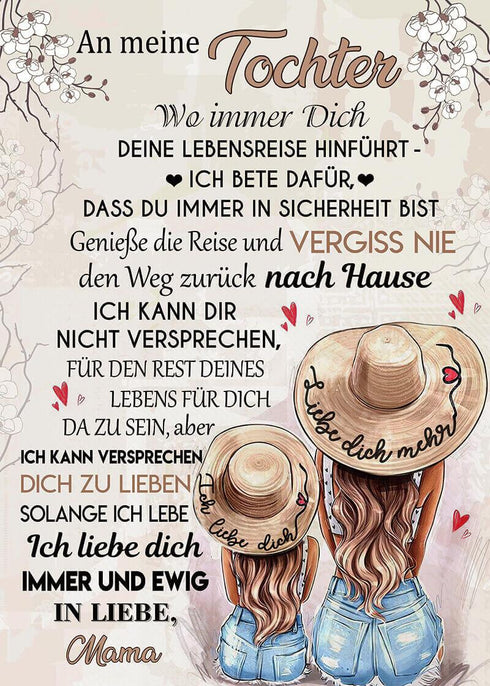 Divesart - Decke von Mutter zu Tochter - "Urlaub mit Mama"