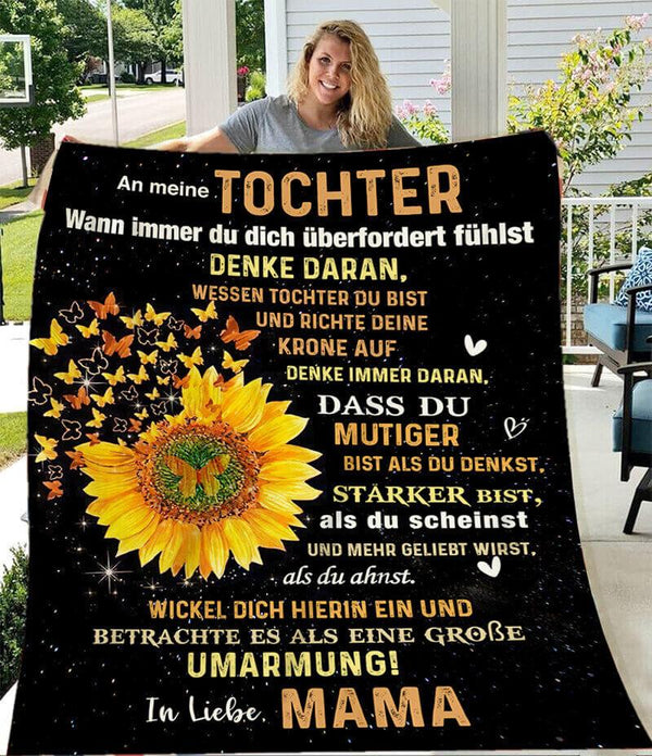 Divesart - Decke von Mutter zu Tochter - "Helle Farben des Sommers"