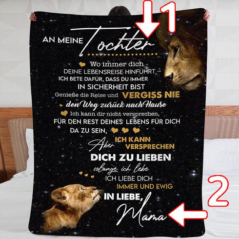 Divesart - Decke von Mutter zu Tochter - "Die Freuden des Lebens"