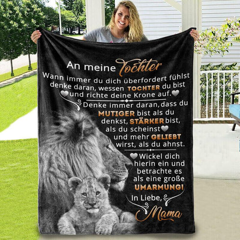 Divesart - Decke von Mutter zu Tochter - "Ein Herz, das dich liebt"