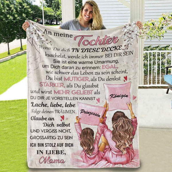 Divesart - Decke von Mutter zu Tochter - "Glück in den kleinen Dingen"