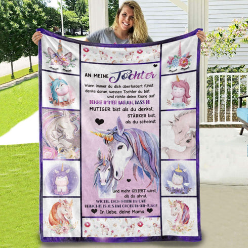 Divesart - Decke von Mutter zu Tochter - "Fabelhafte Welt"