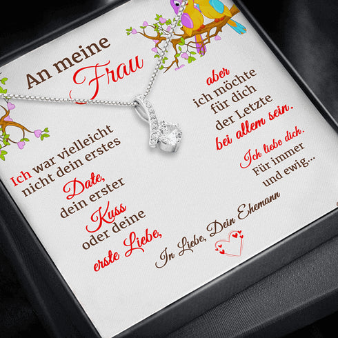 Divesart™ Halskette für Ehefrau "Die Neigung der Gefühle"