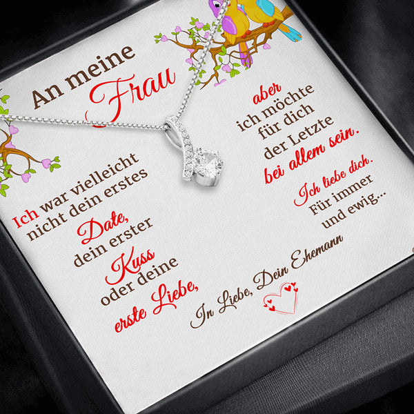 Divesart™ Halskette für Ehefrau "Die Neigung der Gefühle"