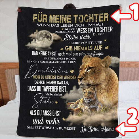 Divesart - Decke von Mutter zu Tochter - "Die Kraft der väterlichen Liebe"