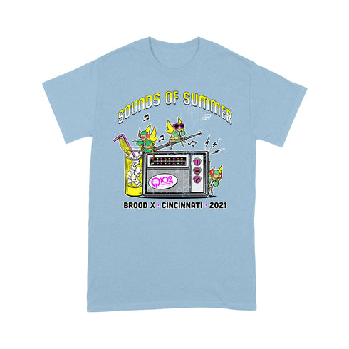 Divesart - Q102 Brood X - Sounds of Summer Cicada 2021 - Unisex T-Shirt