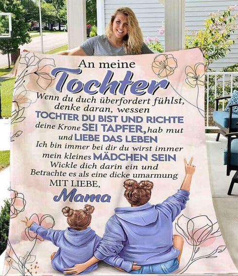 Divesart - Decke von Mutter zu Tochter - "Du bist mein Herz"