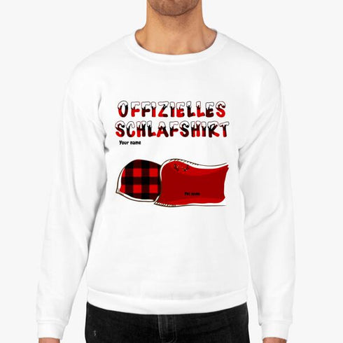 Personalisierte Katze und Hund Xmas Theme Offiziell Schlafhemd - Weihnachtsgeschenk für Haustierliebhaber - individueller Pullover