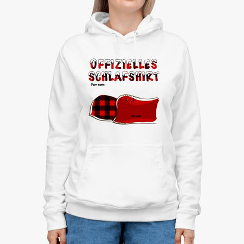 Personalisierte Katze und Hund Xmas Theme Offiziell Schlafhemd - Weihnachtsgeschenk für Haustierliebhaber - Anpassbar