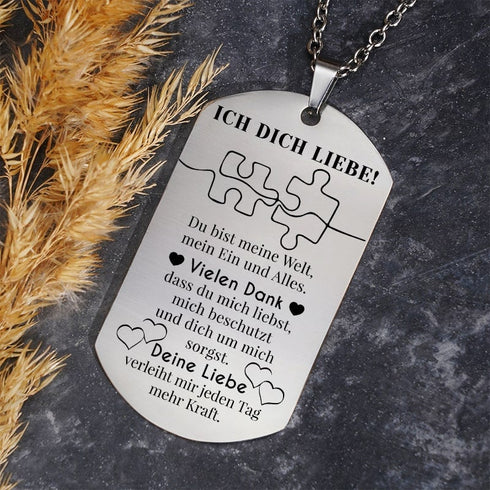 Wir ergänzen uns - Anhänger für einen geliebten Menschen