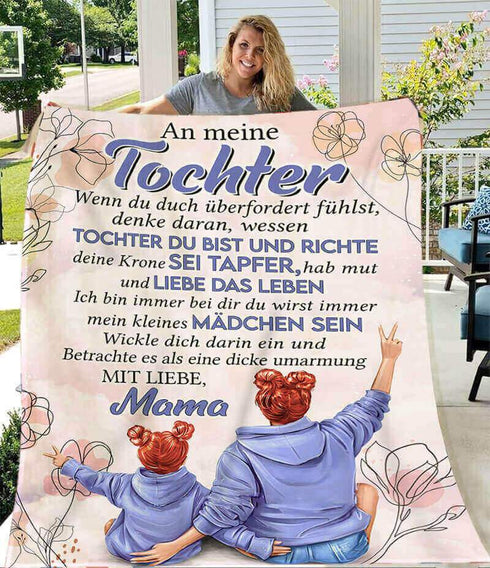 Divesart - Decke von Mutter zu Tochter - "Du bist mein Herz"