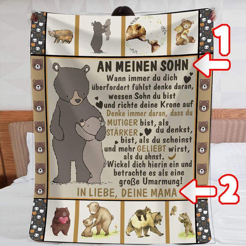 Divesart - Decke von Mutter zu Sohn - "Es ist ein großes Glück, dass ich dich habe"