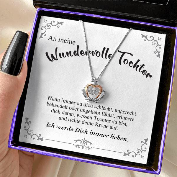 Divesart - Kronen Halskette - An meine wundervolle Tochter