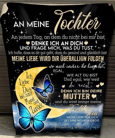 "An meine Tochter" Decke - Mond