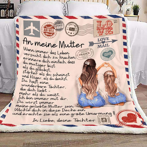 "An meine Mutter" Decke - Postkarte
