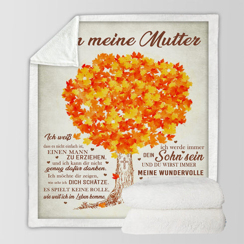 "An meine Mama" Decke - Baum