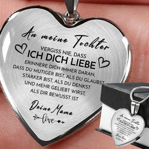 Divesart - Herz Halskette - An meine Tochter von Mama