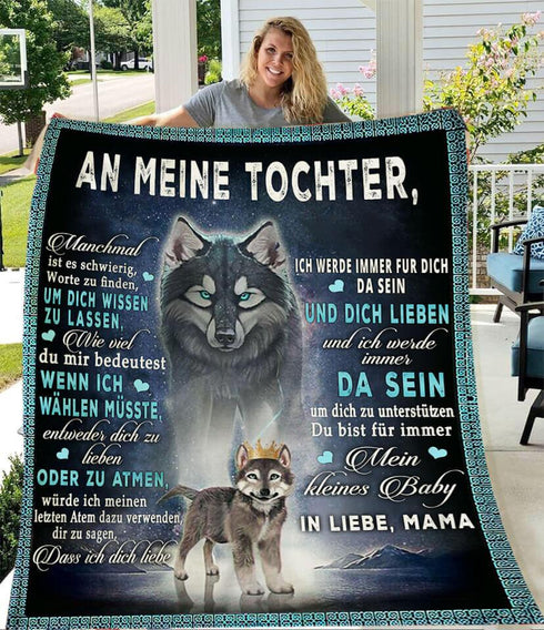 Divesart - Decke von Mutter zu Tochter - "Tapferes Herz"