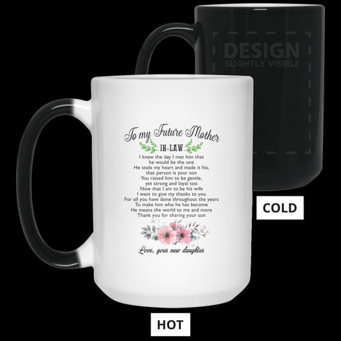 Gift For Future Mother In Law Thank You For Sharing Your Son Mug