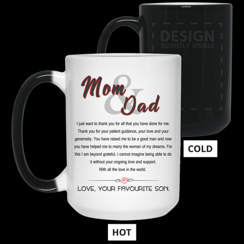 Divesart - Awesome Gift For Your Parents Thank You For Your Love Mug - Famh