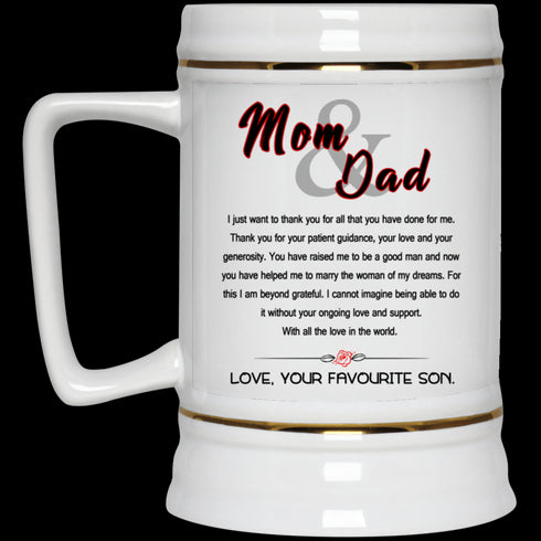 Divesart - Awesome Gift For Your Parents Thank You For Your Love Mug - Famh
