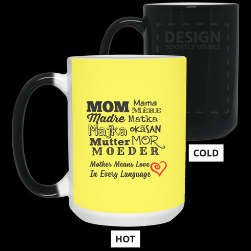 Mother Means Love In Every Language Mug Gift For Mom