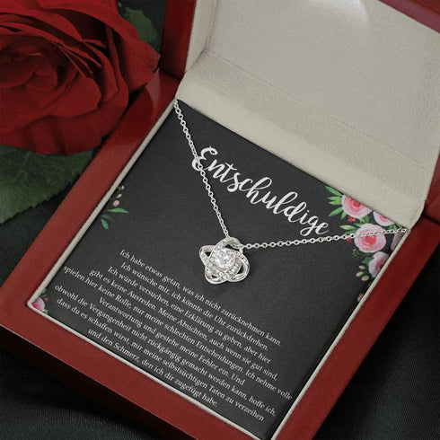 "Entschuldigung aus meinem Herzen" Halskette - Entschuldige