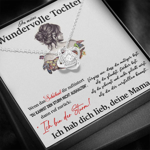"An meine Tochter" Halskette - Schmetterling
